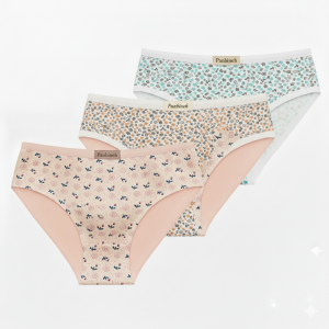 شورت اسلیپ زنانه نخ پنبه لاکرا پک 3 عددی