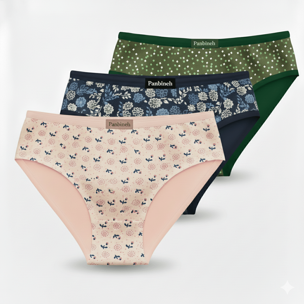 شورت اسلپ زنانه نخ پنبه لاکرا پک 3 عددی