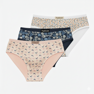 شورت اسلیپ زنانه نخ پنبه لاکرا پک 3 عددی