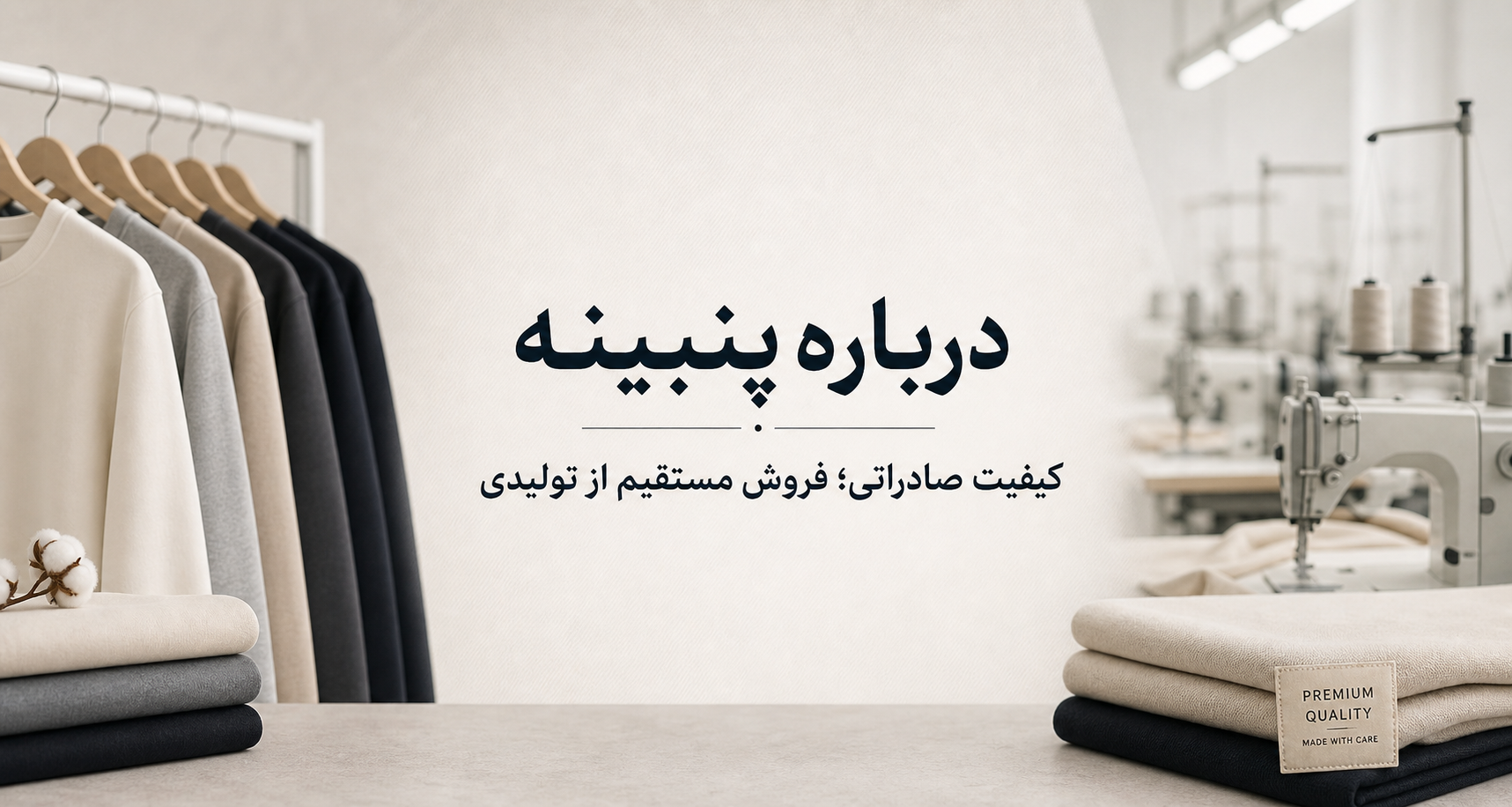 درباره پنبینه؛ تعهد به کیفیت، از تولیدی تا تن‌پوش شما